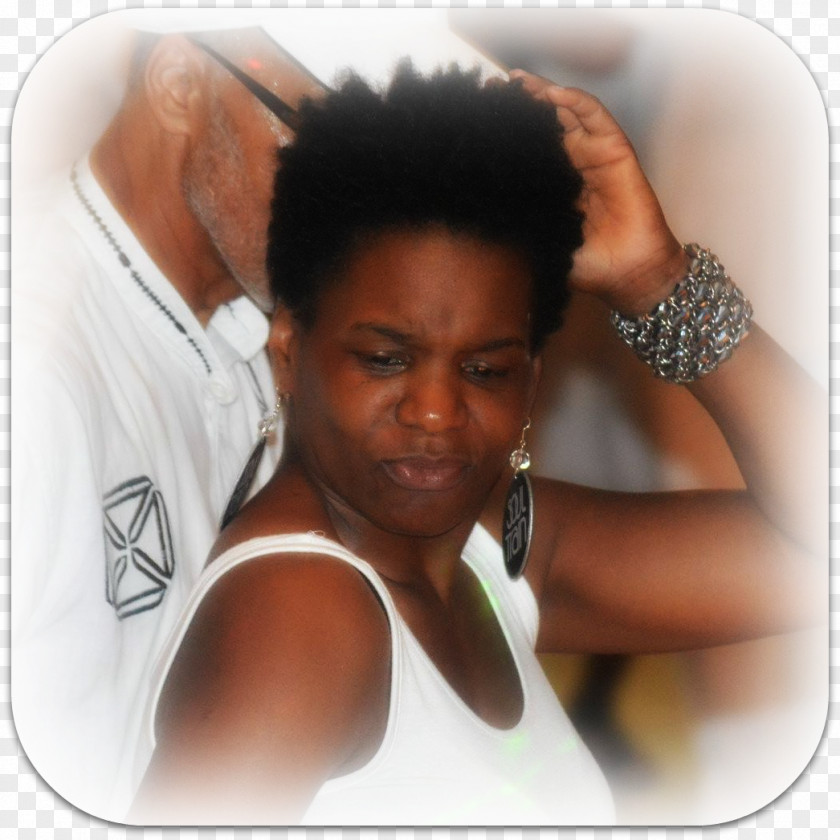 DJ WOMAN Afro Hair Coloring Black PNG