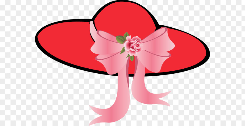 Kentucky Derby Clipart Red Hat Society Woman Bowler Clip Art PNG