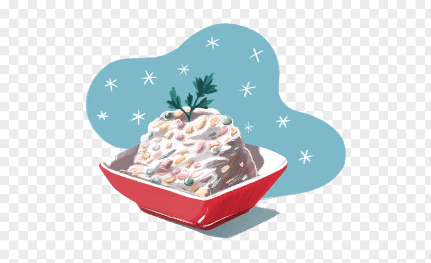 Mos Sticker Telegram VK Winter Frozen Dessert PNG