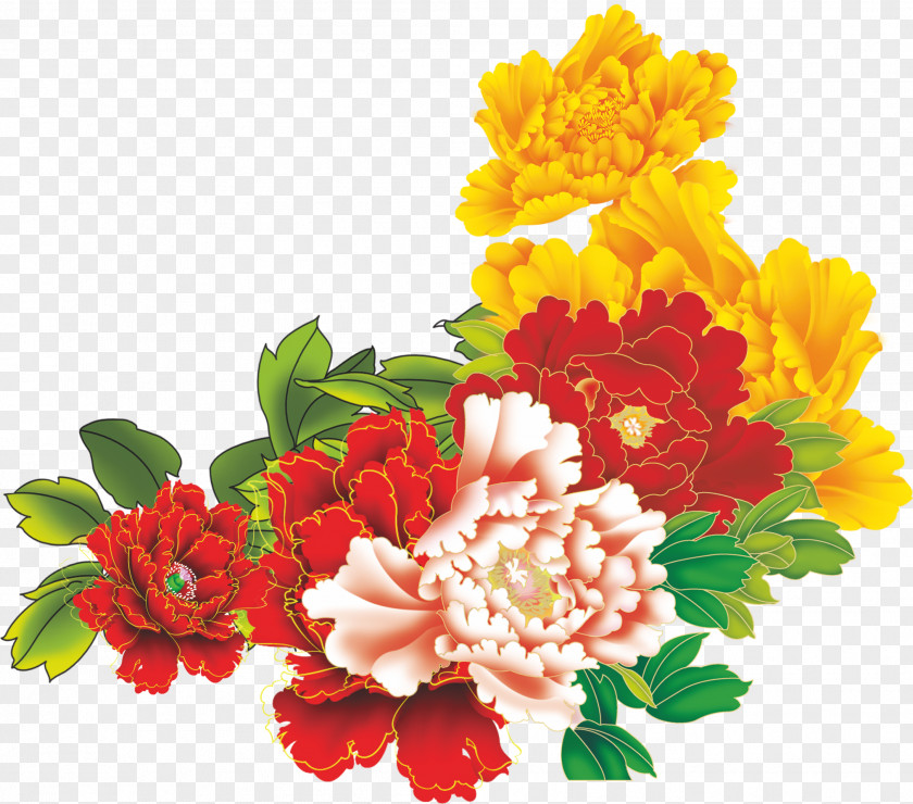 Peony Floral Design Moutan Flower PNG