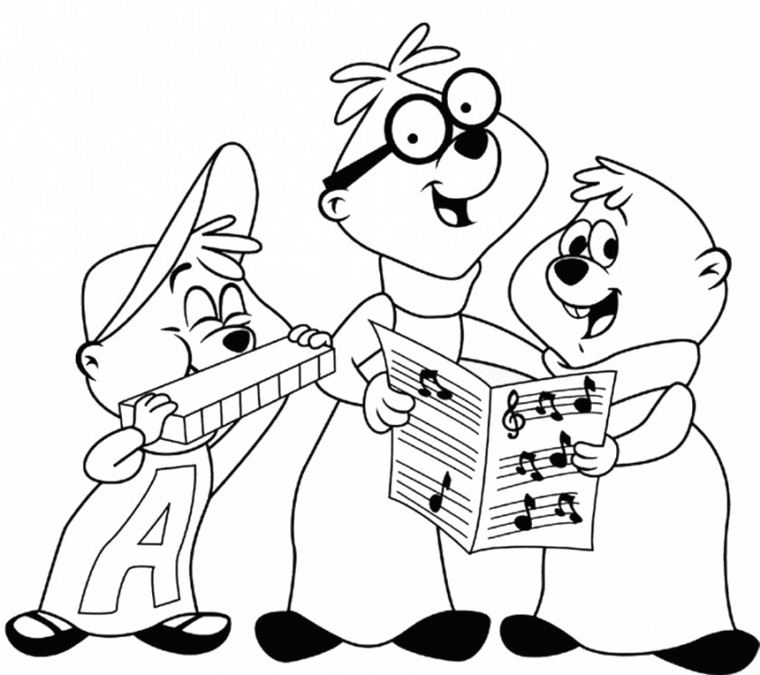 Sleeping Cartoon Alvin And The Chipmunks Coloring Book Singing Chipettes PNG