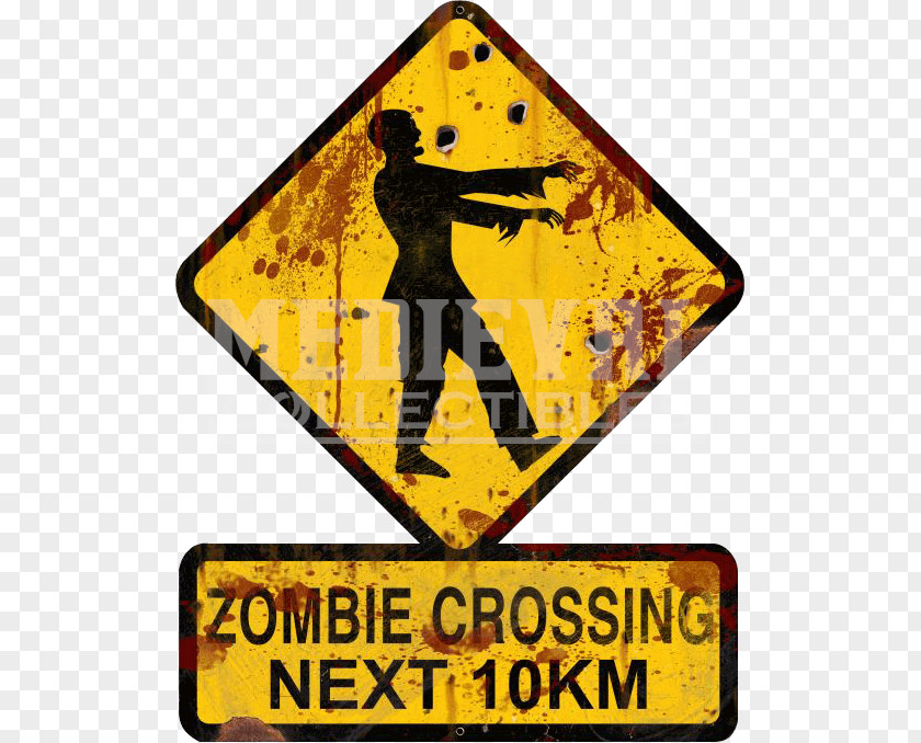 The Zombie Survival Guide Warning Sign Apocalypse PNG sign apocalypse, zombie clipart PNG