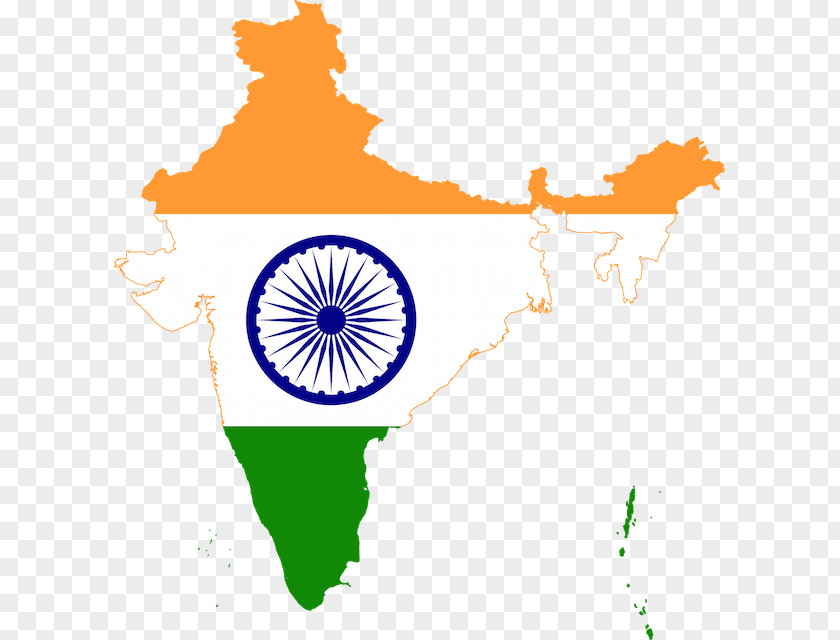 India Flag Of Map National PNG