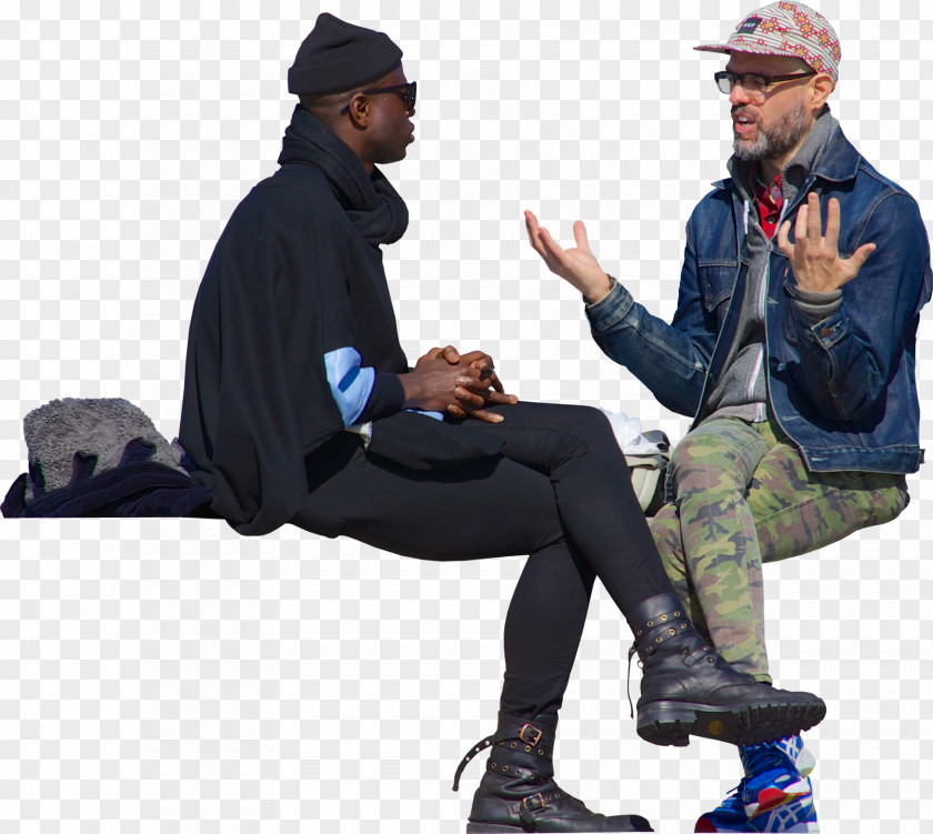 Men Talking Head Rendering Hipster PNG