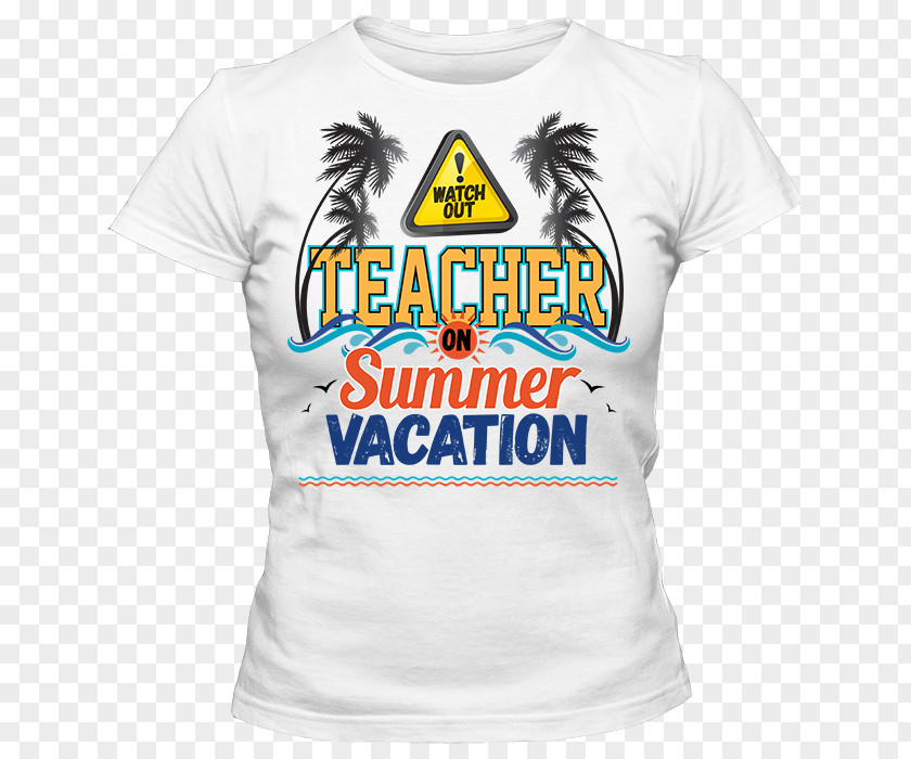 T-shirt Summer Vacation School Teacher PNG