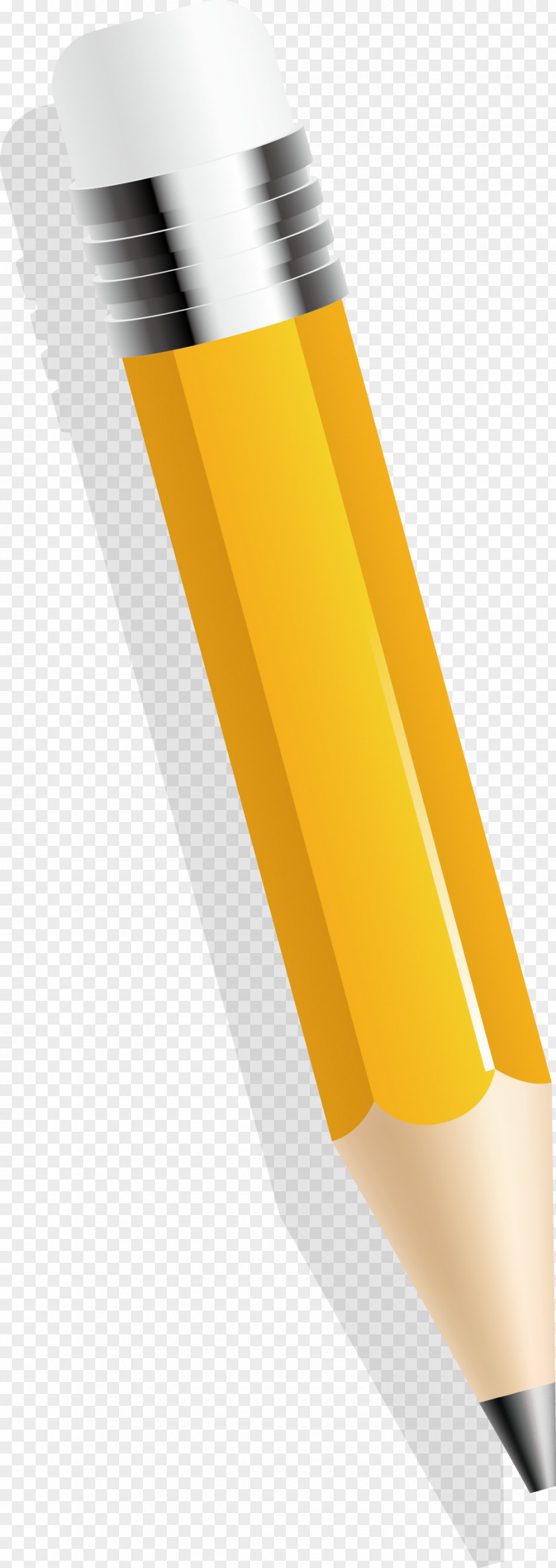Pencil Vector Effect Map Yellow PNG