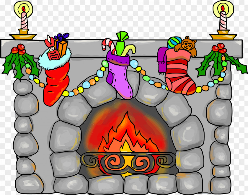 Santa Claus Clip Art Christmas Day Fireplace PNG