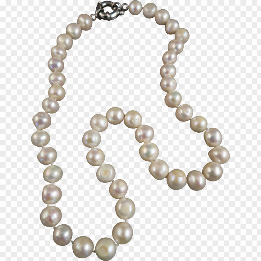 String Of Pearls Cultured Freshwater Bead Necklace Jewellery PNG