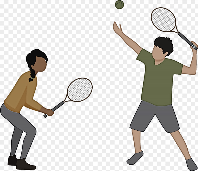 Throwing A Ball Playing Sports Tennis Racket Racketlon Player PNG