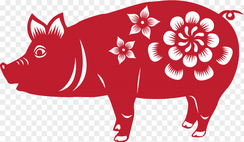 12 Zodiac Chinese Pig Horse Dog PNG