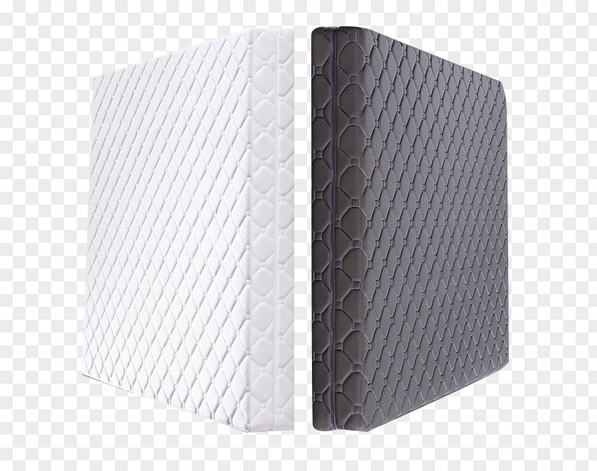 Black And White Double Color Mattress Material Angle Pattern PNG
