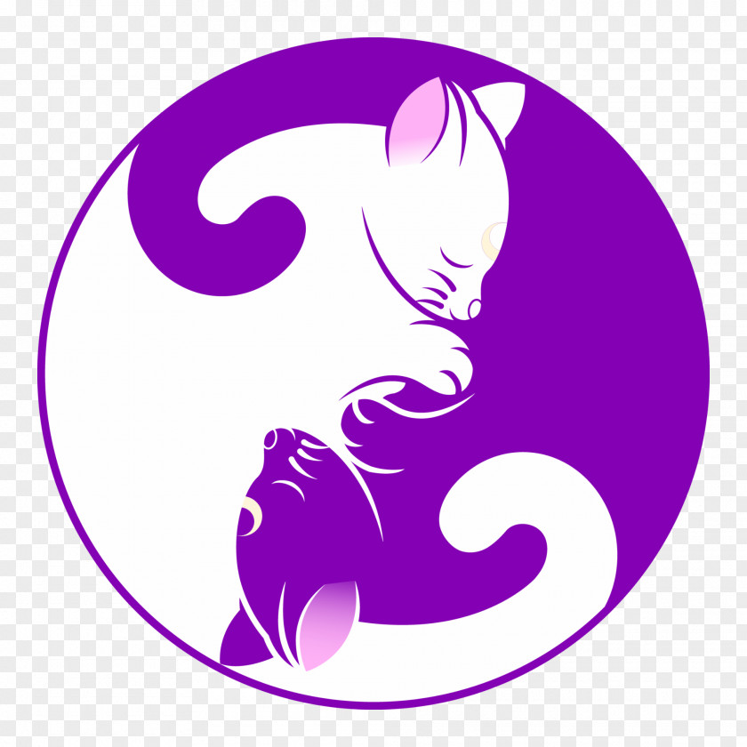 Cat Ears Kitten Luna Artemis Yin And Yang PNG