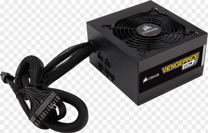 Computer Power Supply Unit Corsair CX650M Components 80 Plus Converters PNG