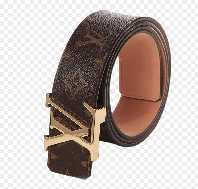 LV High-end Tread Belt Leather Buckle Louis Vuitton PNG