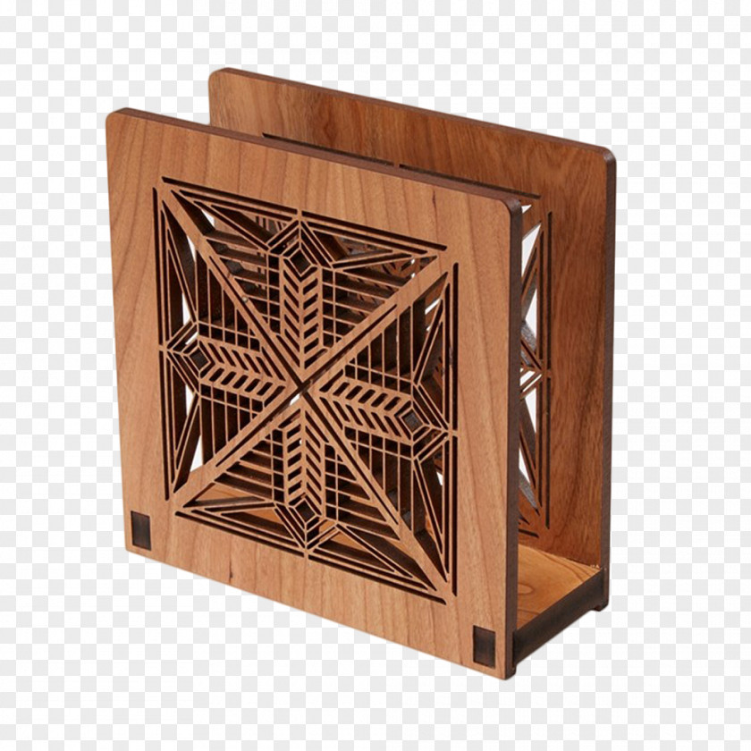 Napkin Holder Hardwood Furniture Product Design PNG