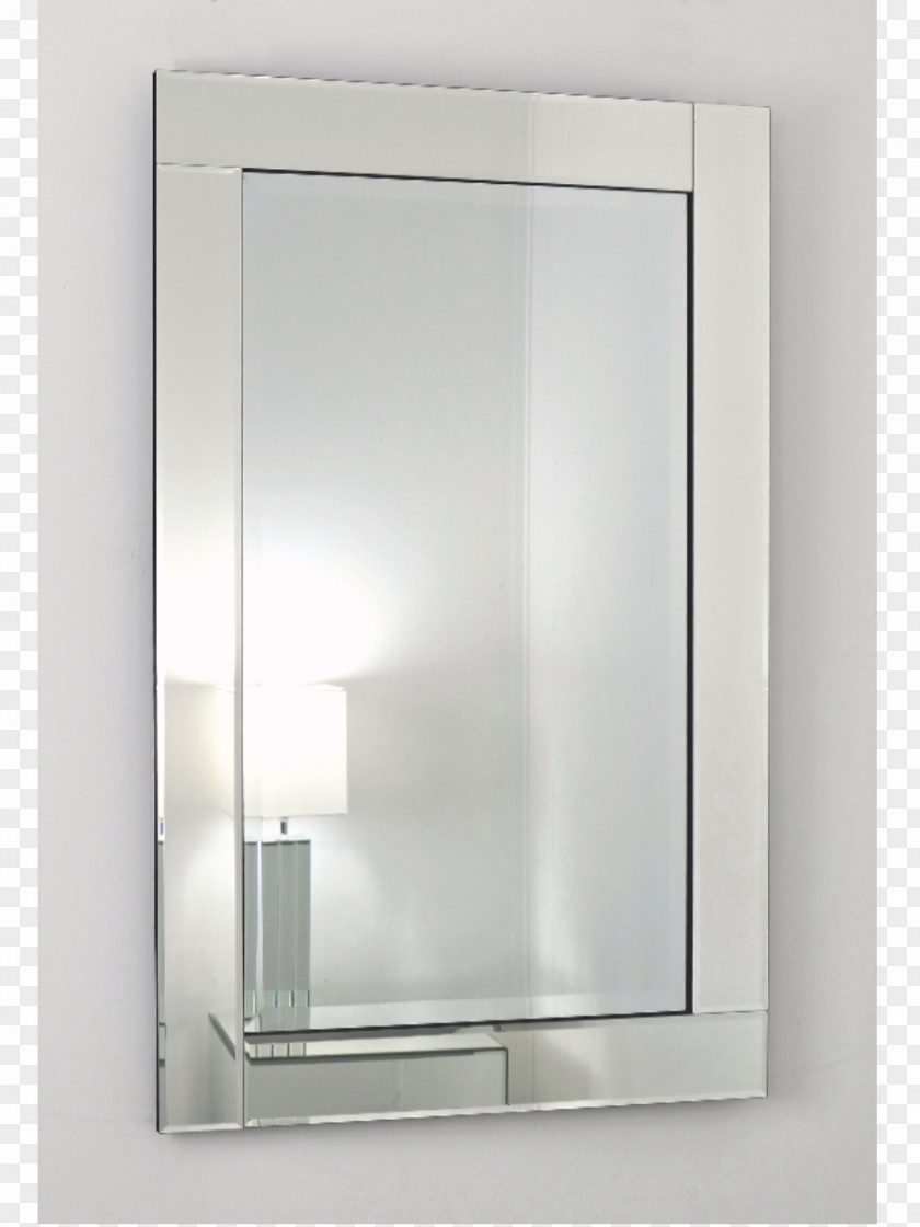 Rectangular Strip Mirror Rectangle Glass Bathroom Cabinet PNG