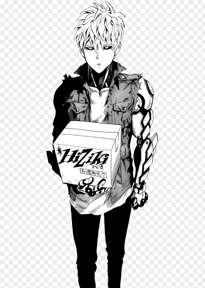 Full-metal One Punch Man Saitama Genos Hero Cyborg PNG