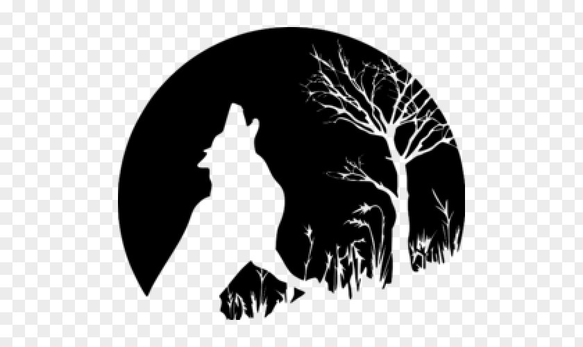 Gray Wolf Carnivora Sticker Decal Виниловая интерьерная наклейка PNG