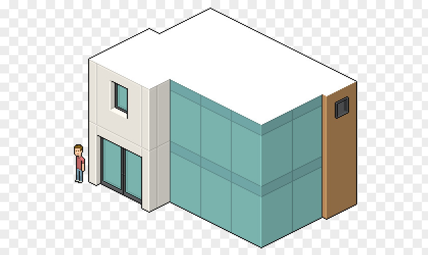 Isometric Office Window Building Pixel Art Architecture PNG