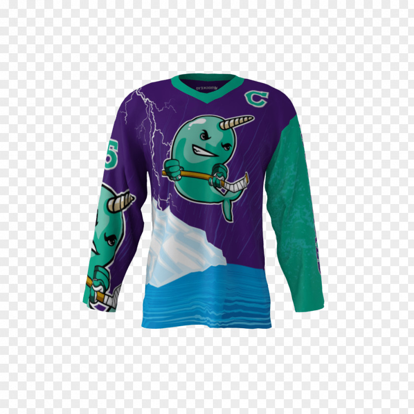 Narwhal T-shirt Hockey Jersey Sleeve Ice PNG