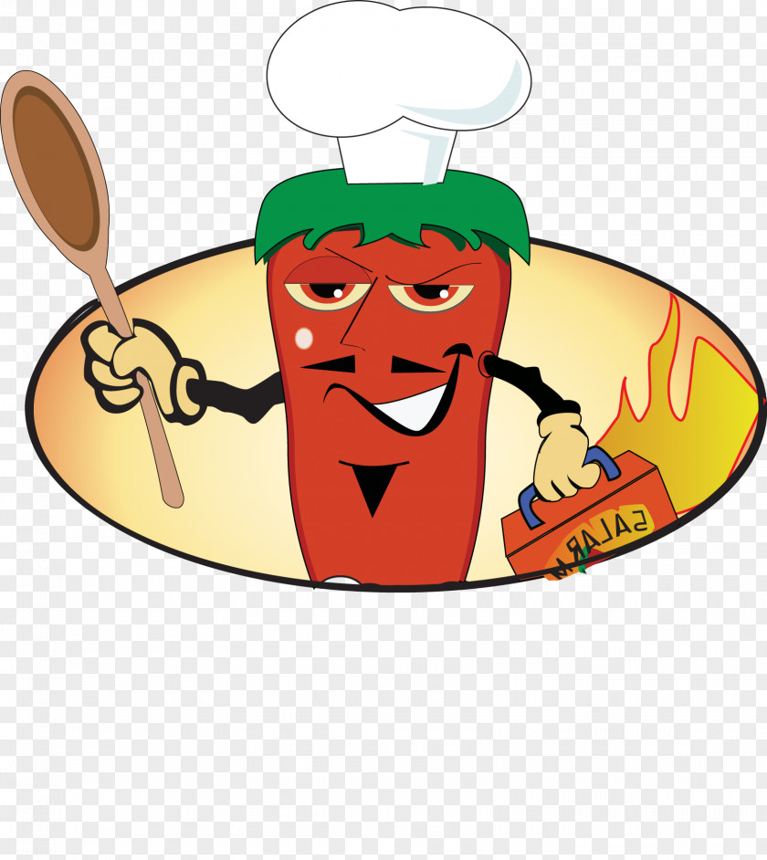 Vector Carrot Chef Cartoon Clip Art PNG