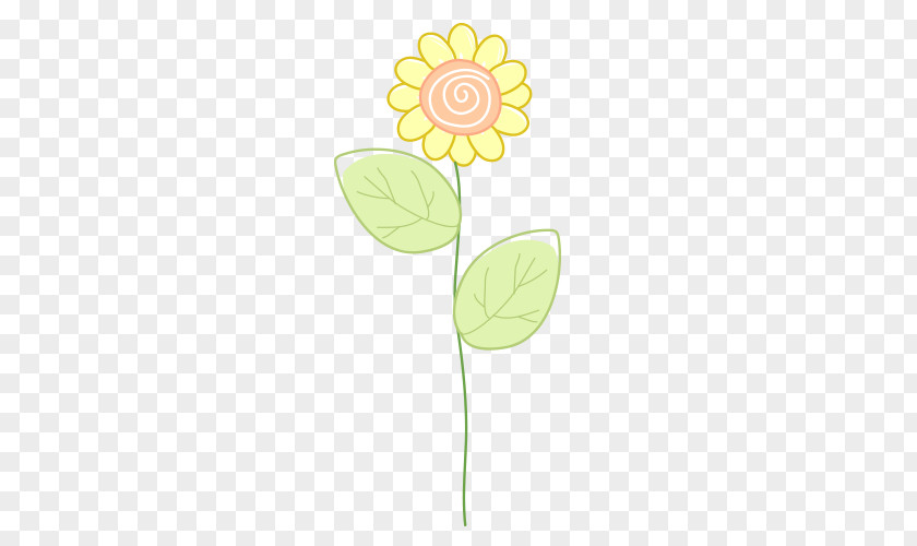 Yellow Sunflower Flowers Flora Petal Illustration PNG