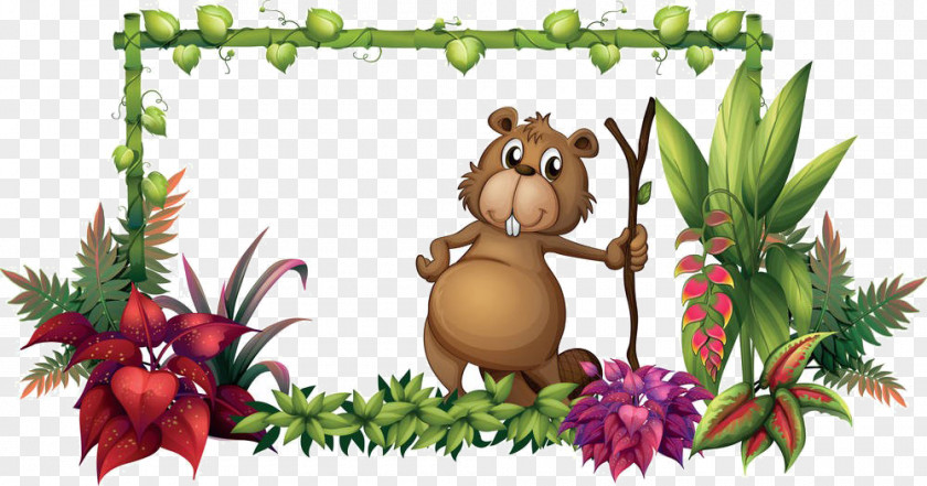 Cartoon Flower Bear Material Royalty-free Stock Photography Illustration PNG