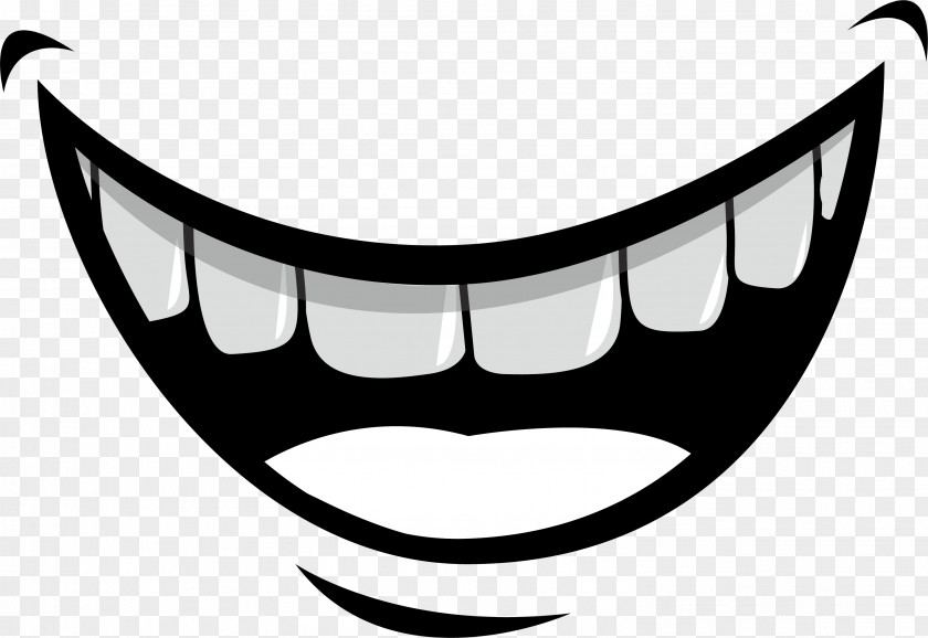 Creative Smile Expression Mouth Lip Tooth Illustration PNG
