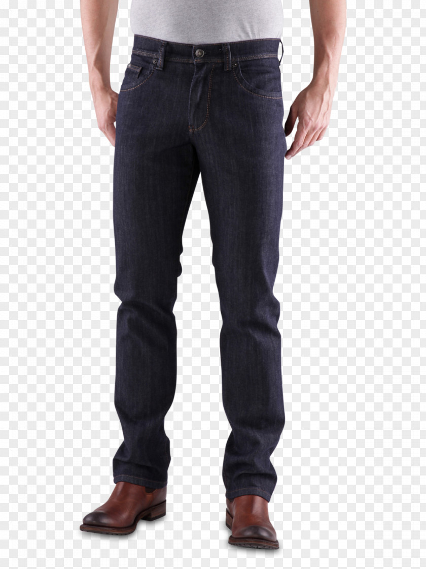 Mens Jeans T-shirt Slim-fit Pants Fashion Denim PNG