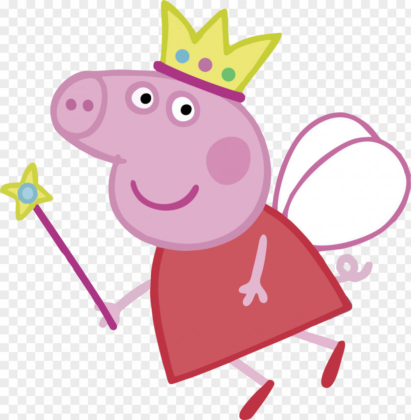 PEPPA PIG Daddy Pig Princess Clip Art PNG