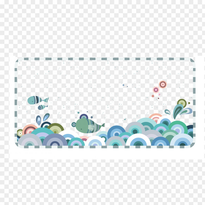 Wind Border Vector Illustration Fashion Cartoon Wave PNG