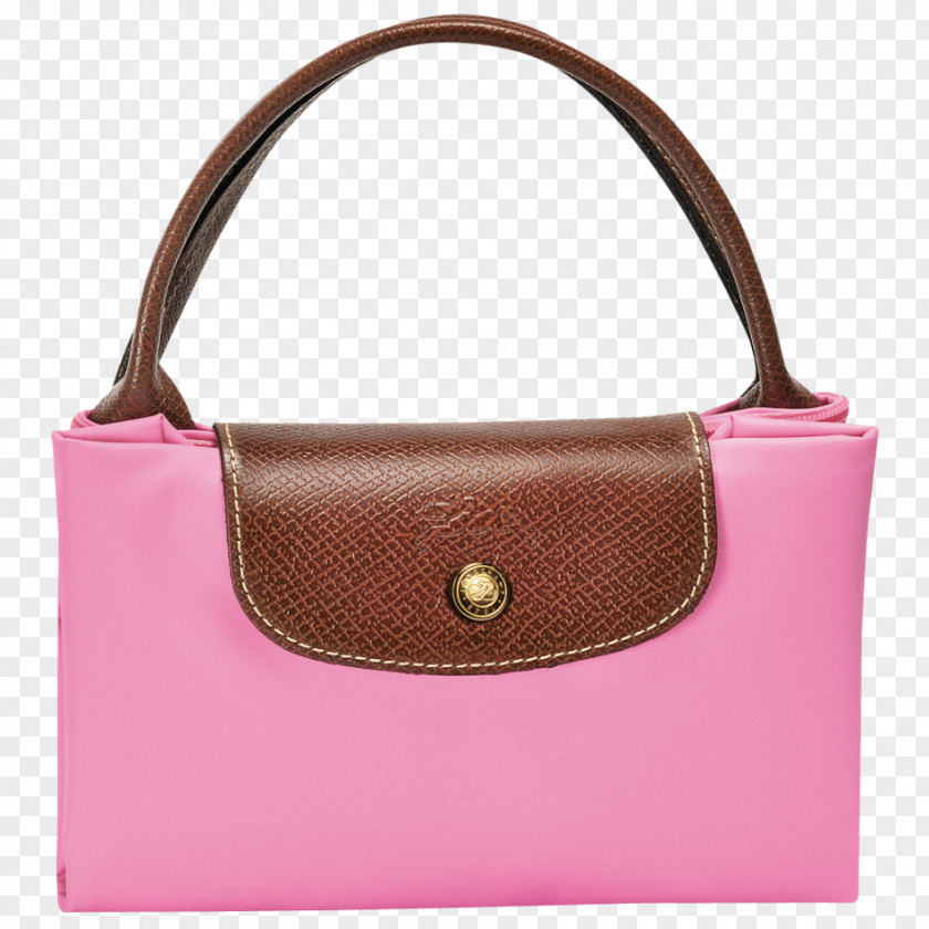 Bag Handbag Leather Pliage Longchamp Tote PNG