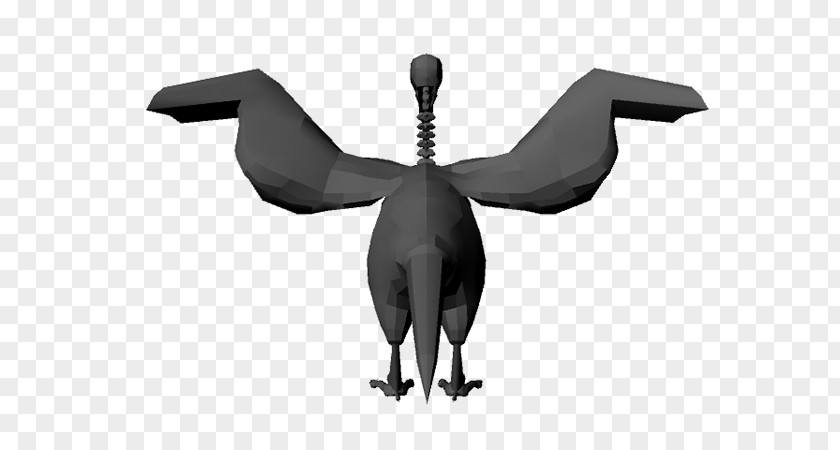 Raven Bird Skeleton Beak Flightless Black PNG