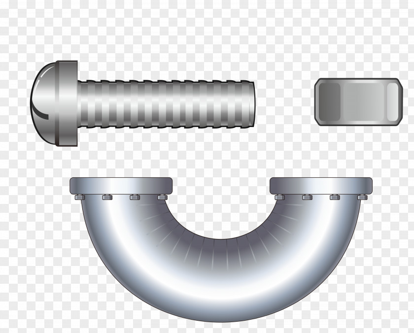 Vector Screw Nut Drawing PNG