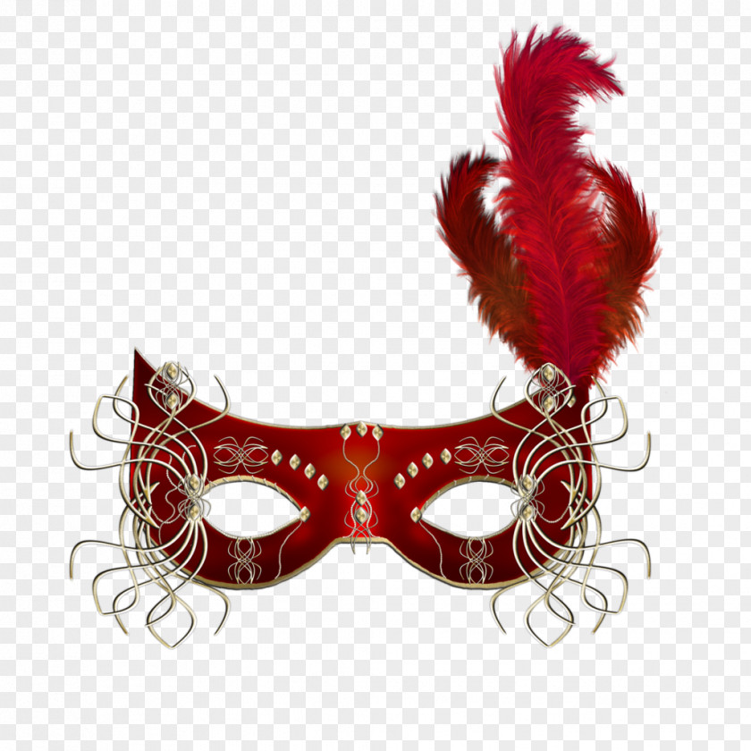 Carnival Masquerade Ball Mask Red Clip Art PNG