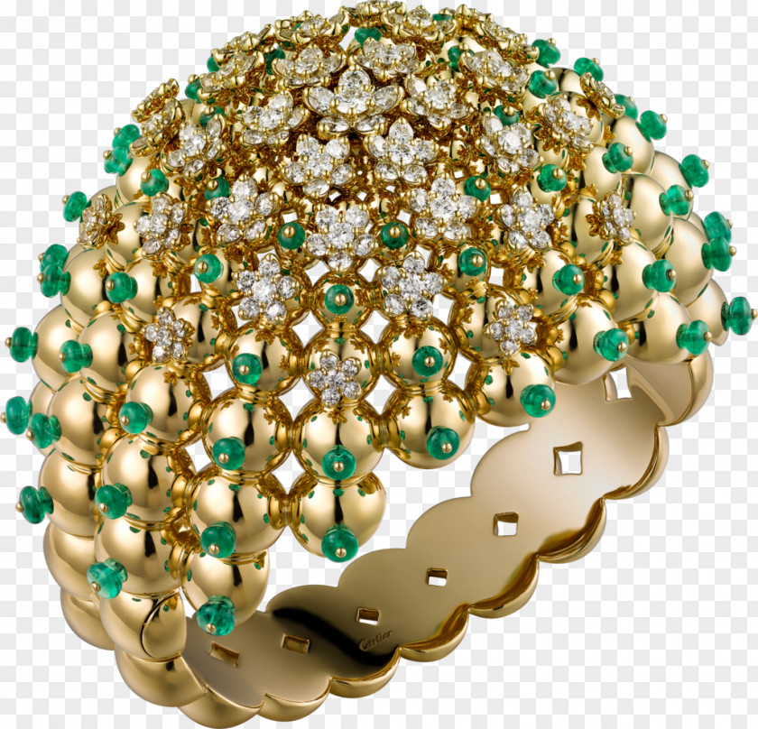 Emerald Cartier Jewellery Bracelet Brilliant PNG