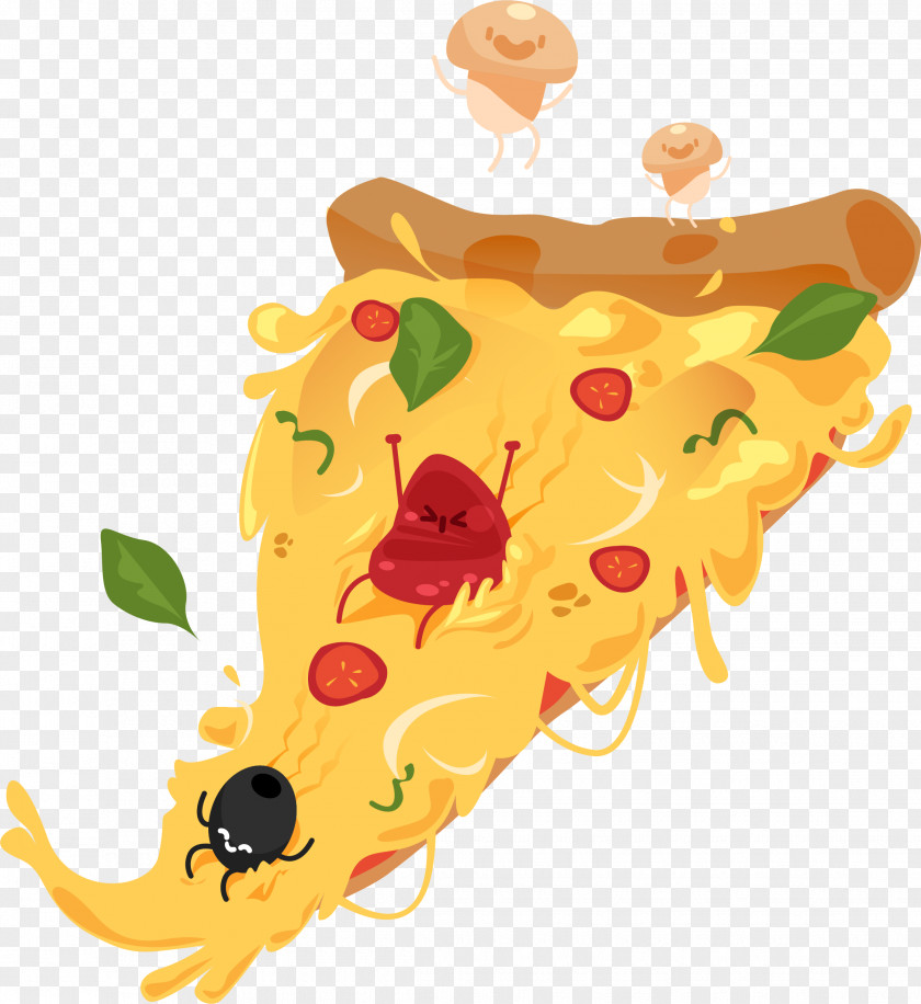 Mushroom Cheese Pizza Fast Food Goat PNG