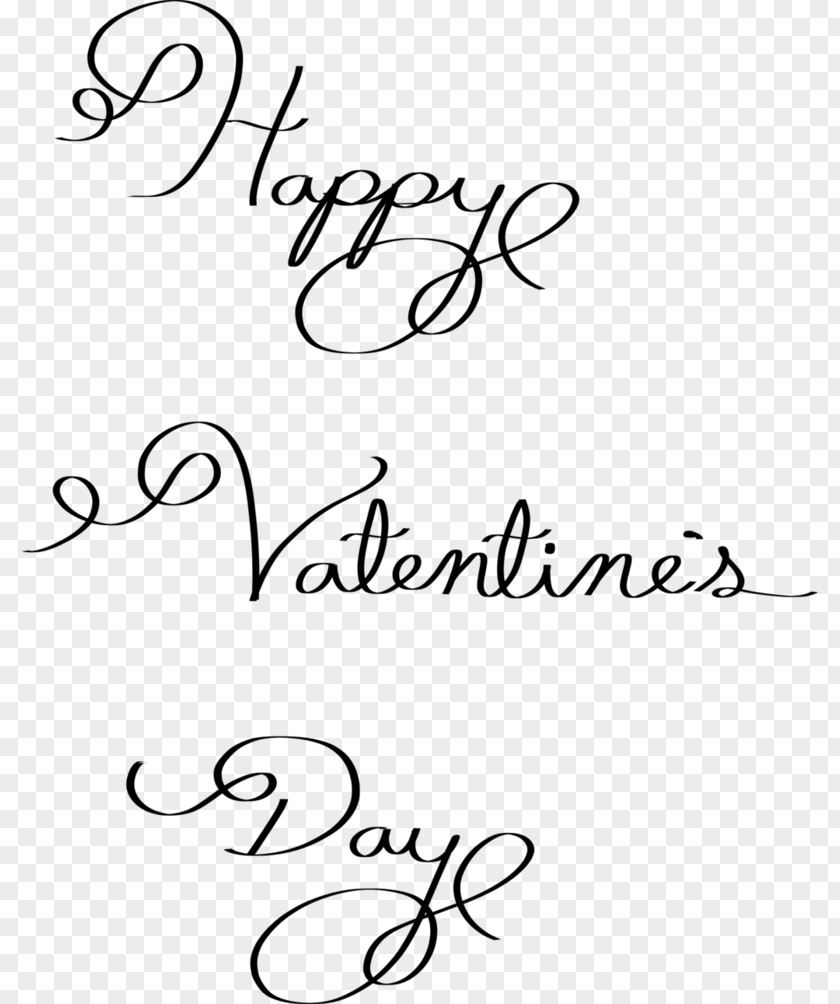 Happy Valentines Calligraphy Wall Decal Handwriting Clip Art PNG