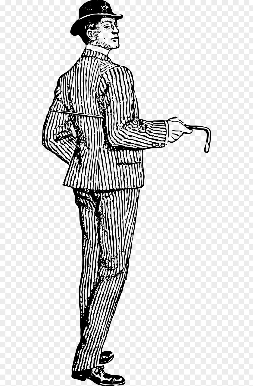 Mans Best Friend Dapper ORM Walking Stick Clothing Clip Art PNG