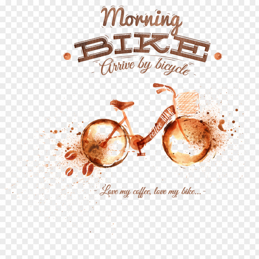 Creative Bike Coffee Espresso Cafe Bicycle PNG