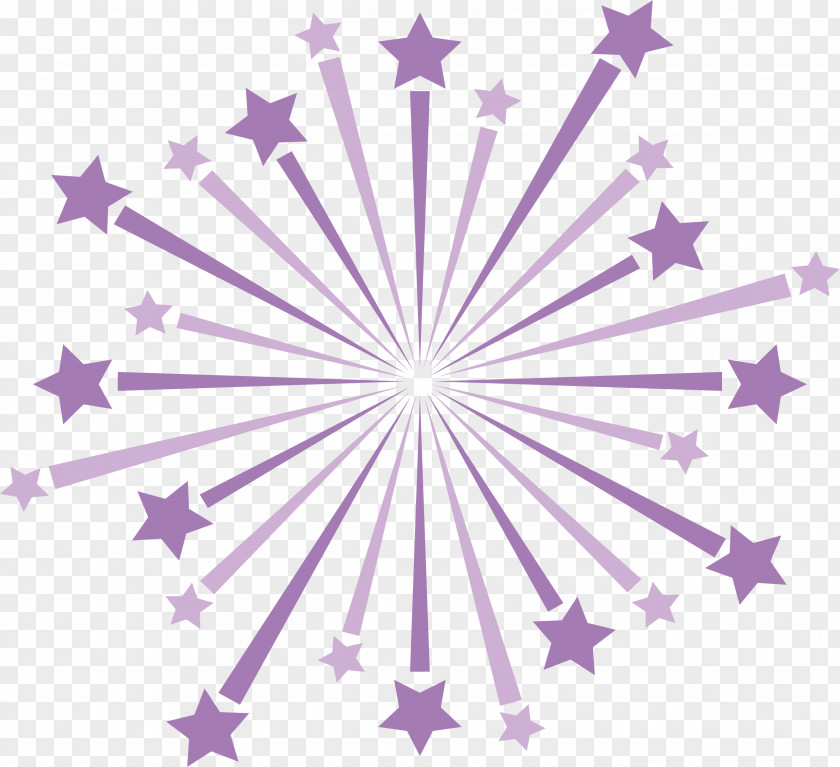 Purple Five-pointed Star Ray Pentagram PNG