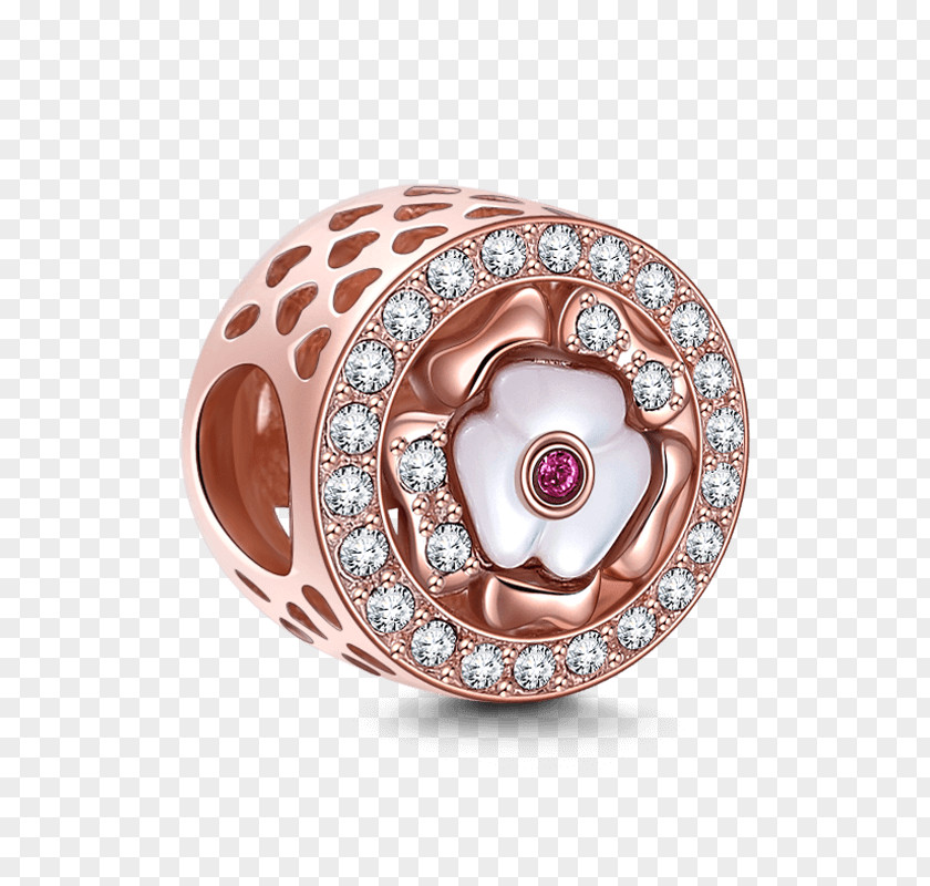 Rose Gold Color Jewellery Wedding Charm Bracelet Silver Ruby PNG