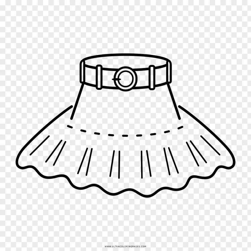 Skirt Drawing Black And White Coloring Book PNG