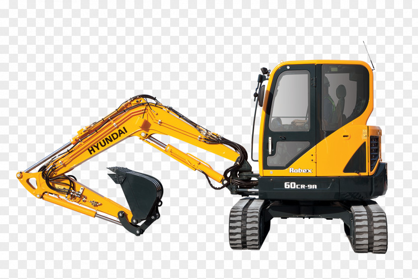 Excavator Hyundai Motor Company Compact Heavy Machinery PNG