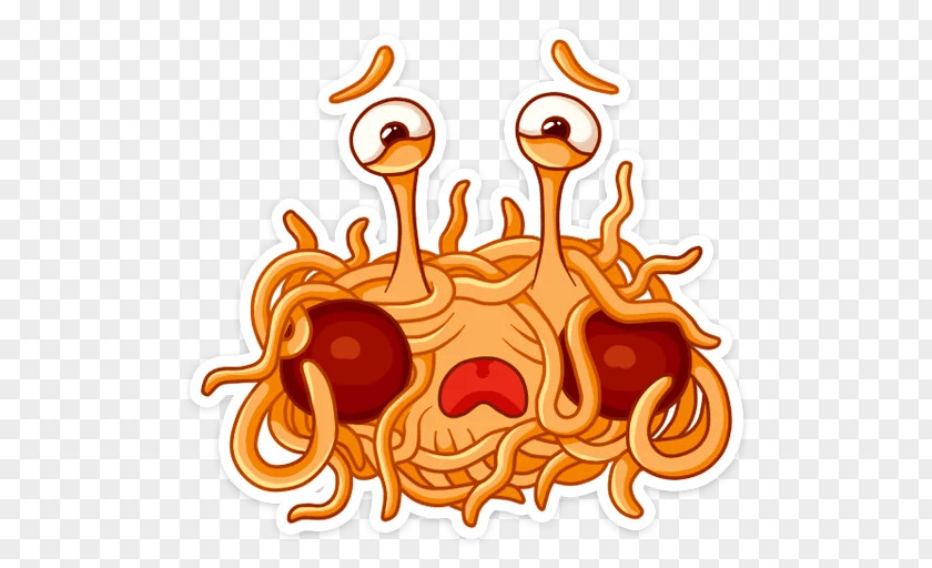 Monster Pastafarianism Sticker Telegram Flying Spaghetti PNG