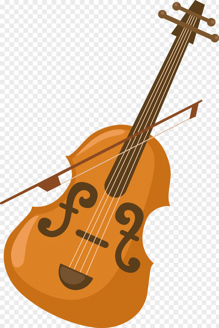 Violin Instrument Hand-painted Pattern Alphabet Photography Illustration PNG