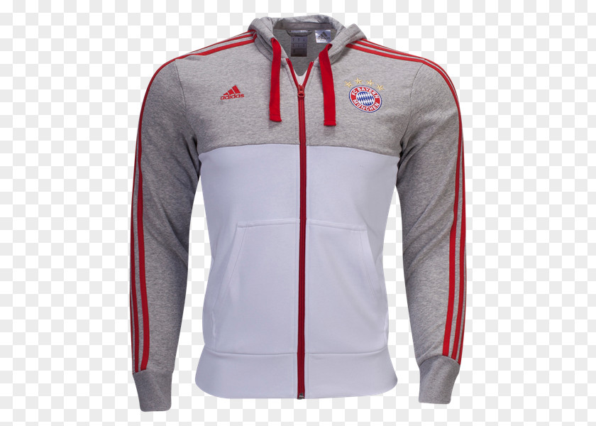 Adidas Jacket With Hood FC Bayern Munich Hoodie T-shirt Jersey PNG