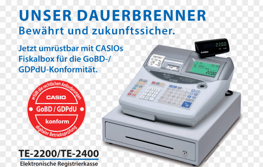 Casio Cash Register Point Of Sale Price Till Roll PNG