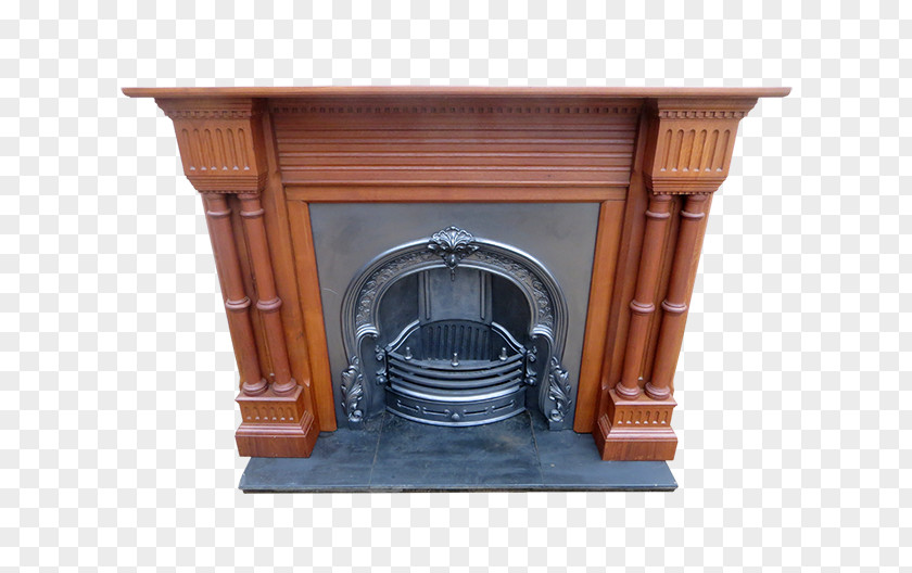 Old Fireplace Victorian Store Hearth Antique Pitch Pine PNG