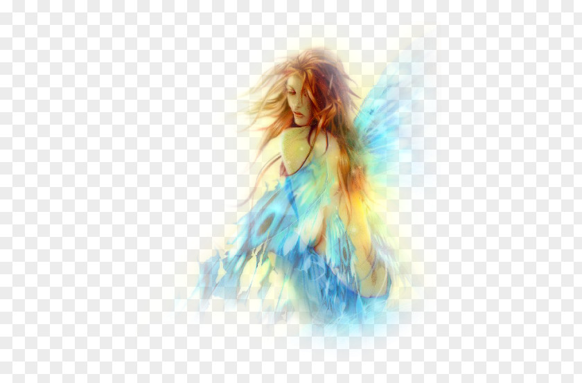 Rub Water The Fairy With Turquoise Hair Elf Legendary Creature Tale PNG